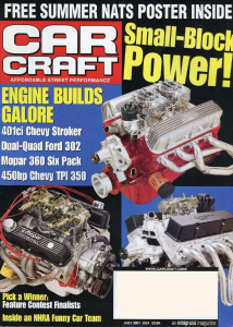 CAR CRAFT 2001 JULY - MILL BUILDS: CHEVY, FORD, MOPAR